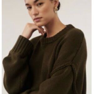 DISSH Dark Olive Crew Neck Sweater